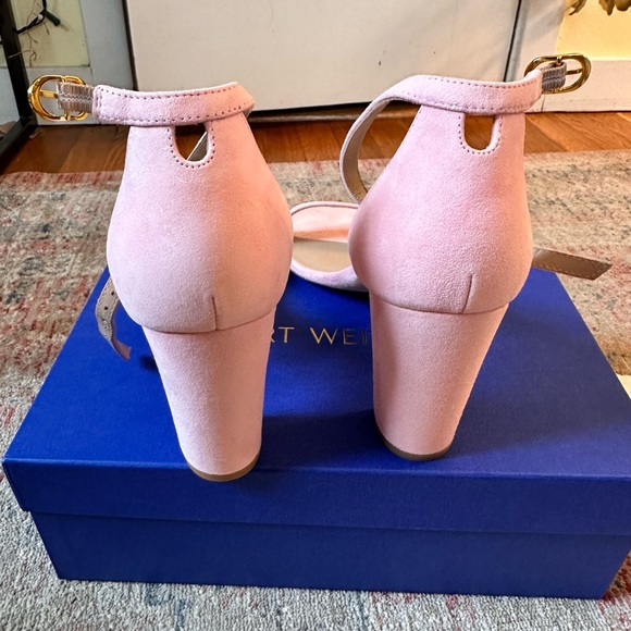NIB Stuart Weitzman Nearly Nude Block Heel Sandals - Picture 6 of 6